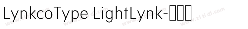 LynkcoType LightLynk字体转换